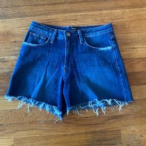 Never worn just black denim cut off shorts